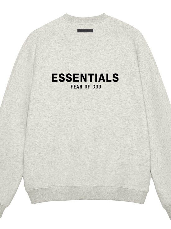 Fear of God Other - Fear of God Essentials Silicone Letter Crew Neck Pullover Sweatshirt
